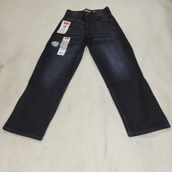 Wrangler Jeans Sz 12 Reg Boys Loose Black Denim Pants Kids Skater Lot of 2 Kid - Picture 6 of 16